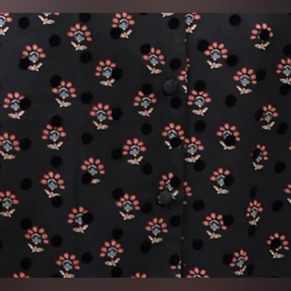 DR2 by Daniel Rainn Women's XL 14-16 Black Button Front Blouse Top NWOT NEW - Picture 7 of 12